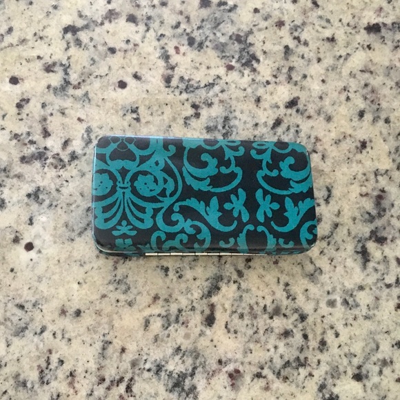 Xhilaration Handbags - Target Teal Paisley Clutch Style Wallet